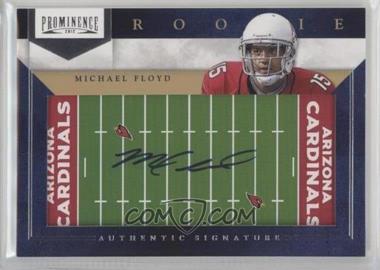 2012 Panini Prominence - [Base] - Field Plates #219 - Rookie Signature - Michael Floyd /75