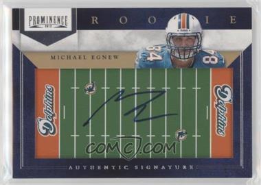 2012 Panini Prominence - [Base] - Field Plates #229 - Rookie Signature - Michael Egnew /200