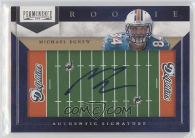 2012 Panini Prominence - [Base] - Field Plates #229 - Rookie Signature - Michael Egnew /200