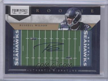 2012 Panini Prominence - [Base] - Field Plates #235 - Rookie Signature - Russell Wilson /150