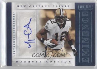 2012 Panini Prominence - Eminence Signatures #25 - Marques Colston /25