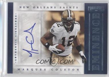 2012 Panini Prominence - Eminence Signatures #25 - Marques Colston /25