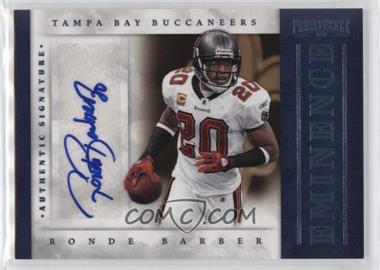 2012 Panini Prominence - Eminence Signatures #58 - Ronde Barber /25
