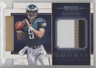 2012 Panini Prominence - Rookie Projection Materials Die-Cut - Prime #17 - Nick Foles /49