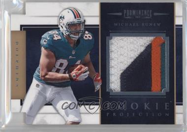 2012 Panini Prominence - Rookie Projection Materials Die-Cut - Prime #2 - Michael Egnew /49