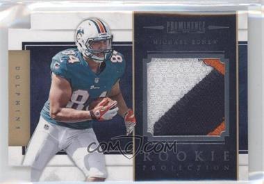 2012 Panini Prominence - Rookie Projection Materials Die-Cut - Prime #2 - Michael Egnew /49