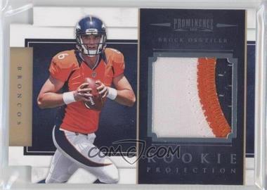 2012 Panini Prominence - Rookie Projection Materials Die-Cut - Prime #3 - Brock Osweiler /49