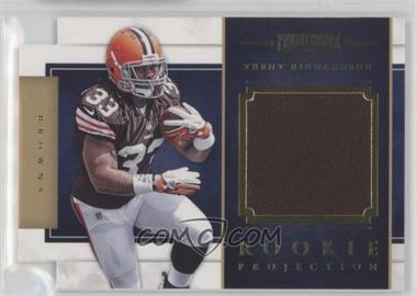 2012 Panini Prominence - Rookie Projection Materials Die-Cut #11 - Trent Richardson /299