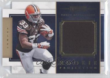 2012 Panini Prominence - Rookie Projection Materials Die-Cut #11 - Trent Richardson /299