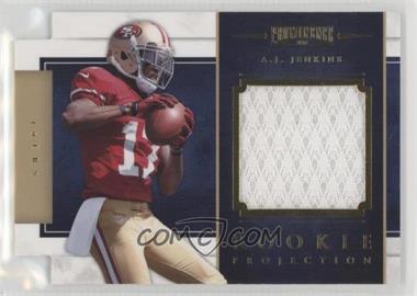 2012 Panini Prominence - Rookie Projection Materials Die-Cut #34 - A.J. Jenkins /299