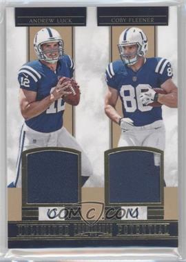 2012 Panini Prominence - Unlimited Potential Materials Combos - Prime #1 - Andrew Luck, Coby Fleener /49