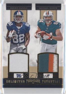 2012 Panini Prominence - Unlimited Potential Materials Combos - Prime #14 - Rueben Randle, Michael /49