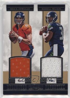 2012 Panini Prominence - Unlimited Potential Materials Combos #2 - Brock Osweiler, Russell Wilson /249