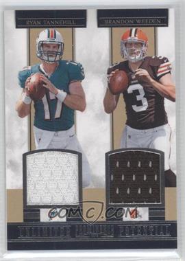 2012 Panini Prominence - Unlimited Potential Materials Combos #4 - Ryan Tannehill, Brandon Weeden /249