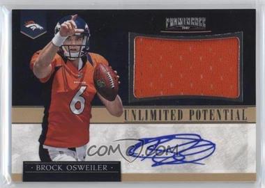 2012 Panini Prominence - Unlimited Potential Materials Signatures #20 - Brock Osweiler /25 [Noted]