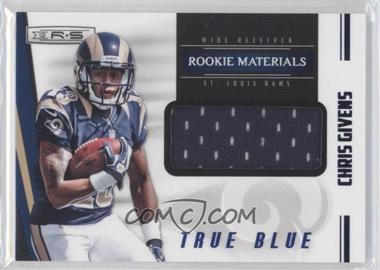 2012 Panini Rookies & Stars - [Base] - True Blue #235 - Rookie Materials - Chris Givens /399