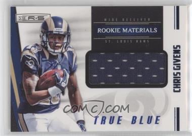 2012 Panini Rookies & Stars - [Base] - True Blue #235 - Rookie Materials - Chris Givens /399