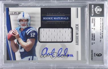 2012 Panini Rookies & Stars - [Base] #216 - Rookie Materials - Andrew Luck /499 [BGS 9 MINT]