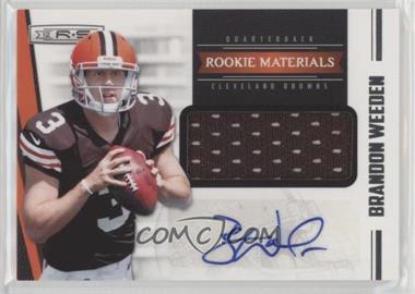 2012 Panini Rookies & Stars - [Base] #223 - Rookie Materials - Brandon Weeden /499