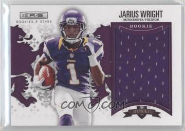 2012 Panini Rookies & Stars - Rookie Crusade - Purple Materials #35 - Jarius Wright /49