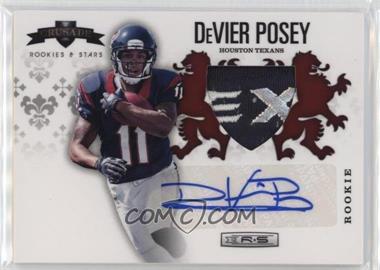 2012 Panini Rookies & Stars - Rookie Crusade - Red Materials Prime Signatures #27 - DeVier Posey /25