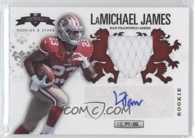 2012 Panini Rookies & Stars - Rookie Crusade - Red Materials Signatures #17 - LaMichael James /49