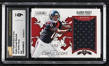 2012 Panini Rookies & Stars - Rookie Crusade - Red Materials #27 - DeVier Posey /199 [CSG 9 Mint]