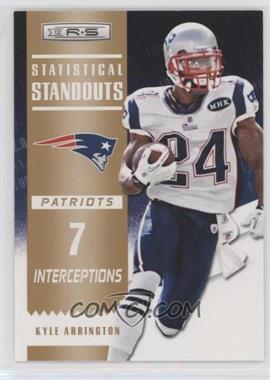 2012 Panini Rookies & Stars - Statistical Standouts - Gold #16 - Kyle Arrington /500