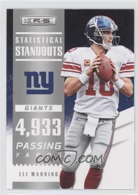 2012 Panini Rookies & Stars - Statistical Standouts #4 - Eli Manning