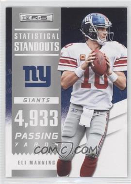 2012 Panini Rookies & Stars - Statistical Standouts #4 - Eli Manning