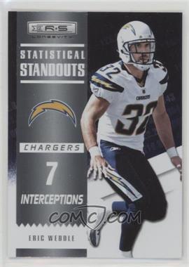 2012 Panini Rookies & Stars Longevity - Statistical Standouts #17 - Eric Weddle