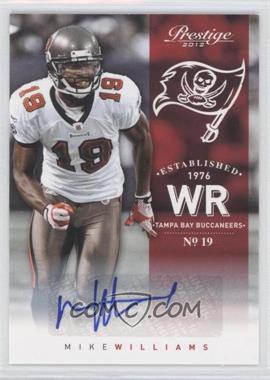 2012 Playoff Prestige - [Base] - Extra Points Black Signatures #188 - Mike Williams /25