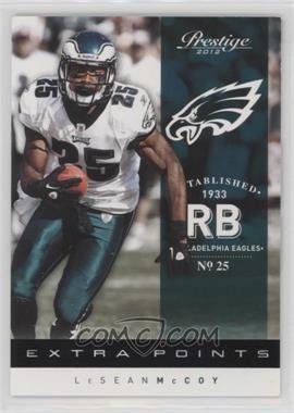 2012 Playoff Prestige - [Base] - Extra Points Black #144 - LeSean McCoy /10