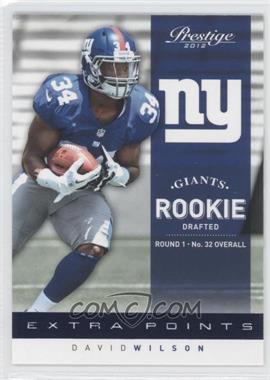 2012 Playoff Prestige - [Base] - Extra Points Blue #244 - Rookie - David Wilson /999