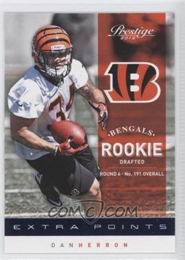 2012 Playoff Prestige - [Base] - Extra Points Blue #254 - Rookie - Dan Herron /999