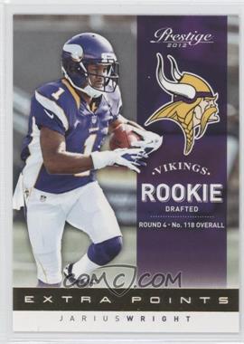 2012 Playoff Prestige - [Base] - Extra Points Gold #288 - Rookie - Jarius Wright