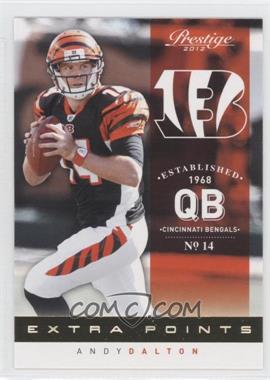 2012 Playoff Prestige - [Base] - Extra Points Gold #37 - Andy Dalton