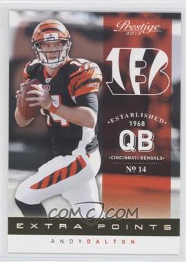 2012 Playoff Prestige - [Base] - Extra Points Gold #37 - Andy Dalton