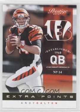 2012 Playoff Prestige - [Base] - Extra Points Gold #37 - Andy Dalton