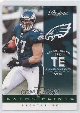 2012 Playoff Prestige - [Base] - Extra Points Green #148 - Brent Celek /25 [Noted]