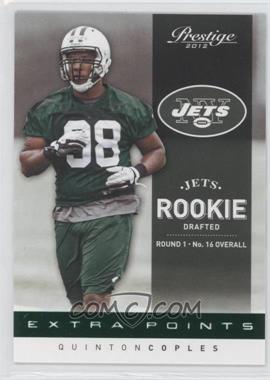 2012 Playoff Prestige - [Base] - Extra Points Green #205 - Quinton Coples /25