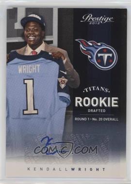 2012 Playoff Prestige - [Base] - Signatures #271.2 - Rookie Variation - Kendall Wright (Draft Day)