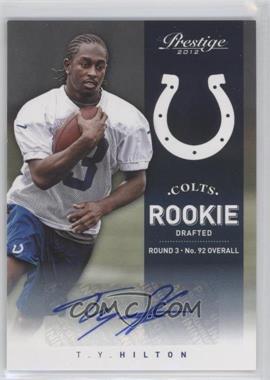 2012 Playoff Prestige - [Base] - Signatures #284 - Rookie - T.Y. Hilton /799