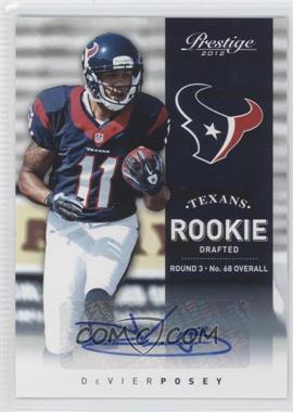 2012 Playoff Prestige - [Base] - Signatures #285 - Rookie - DeVier Posey /499