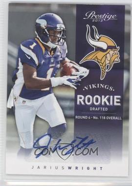 2012 Playoff Prestige - [Base] - Signatures #288 - Rookie - Jarius Wright /499