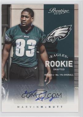 2012 Playoff Prestige - [Base] - Signatures #289 - Rookie - Marvin McNutt /899