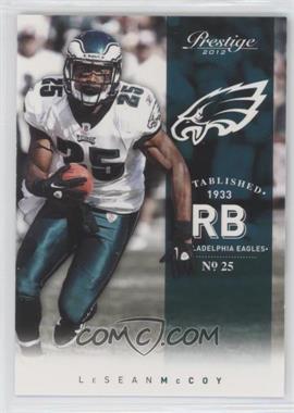 2012 Playoff Prestige - [Base] #144 - LeSean McCoy