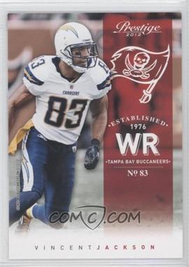 2012 Playoff Prestige - [Base] #161 - Vincent Jackson