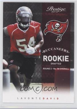 2012 Playoff Prestige - [Base] #221 - Rookie - Lavonte David