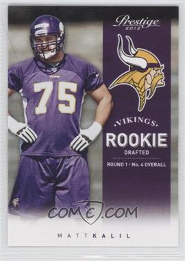 2012 Playoff Prestige - [Base] #226.1 - Rookie - Matt Kalil (Practice)